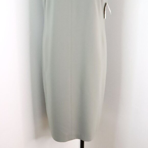 New Harvé Bernard Sport Women's 12 Sage Green Polyester Sleeveless Sheath Dress - Picture 5 of 12